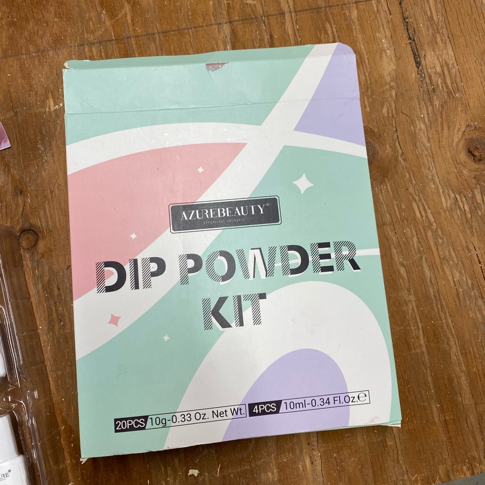 Azure beauty dip powder nail kit set